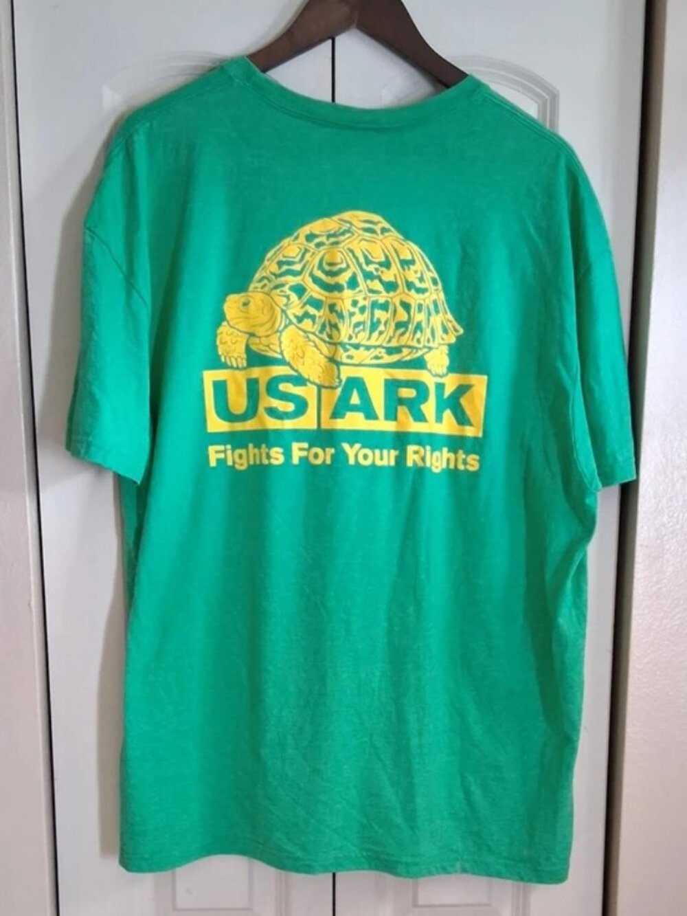 Usark Green & Yellow Turtle Graphic T-shirt XXL
